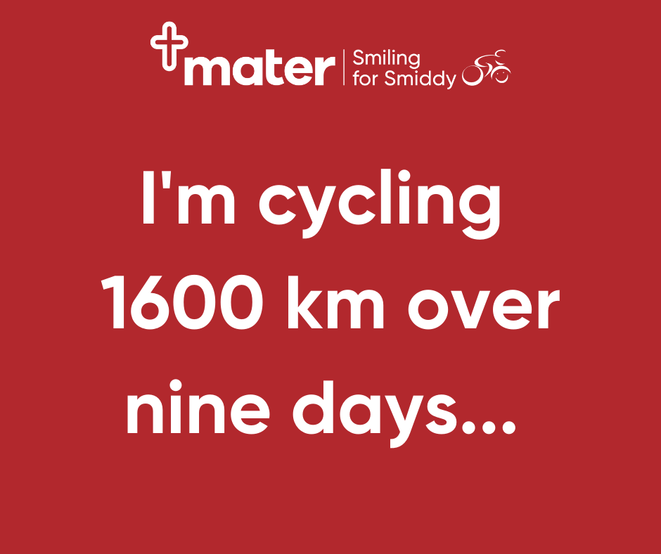 Facebook - I'm cycling 1600km...